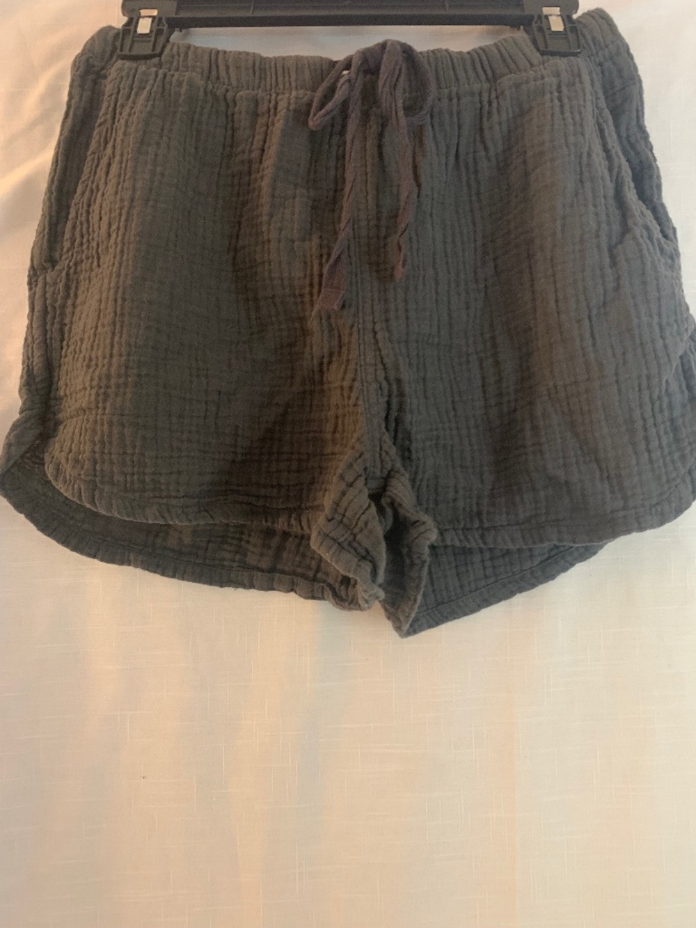 Grey Cotton Shorts